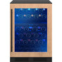 Zephyr - Presrv wine cooler, 24'' compact, panel-ready and glass, reversible, 2 zones
