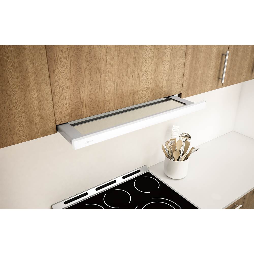Zephyr - Pisa, UC, 24'', Wht,Glass, 290 CFM - White