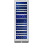 Zephyr - Presrv Wine Cooler, 24'' Full Size, SS And Glass, Reversible, 2 Zones