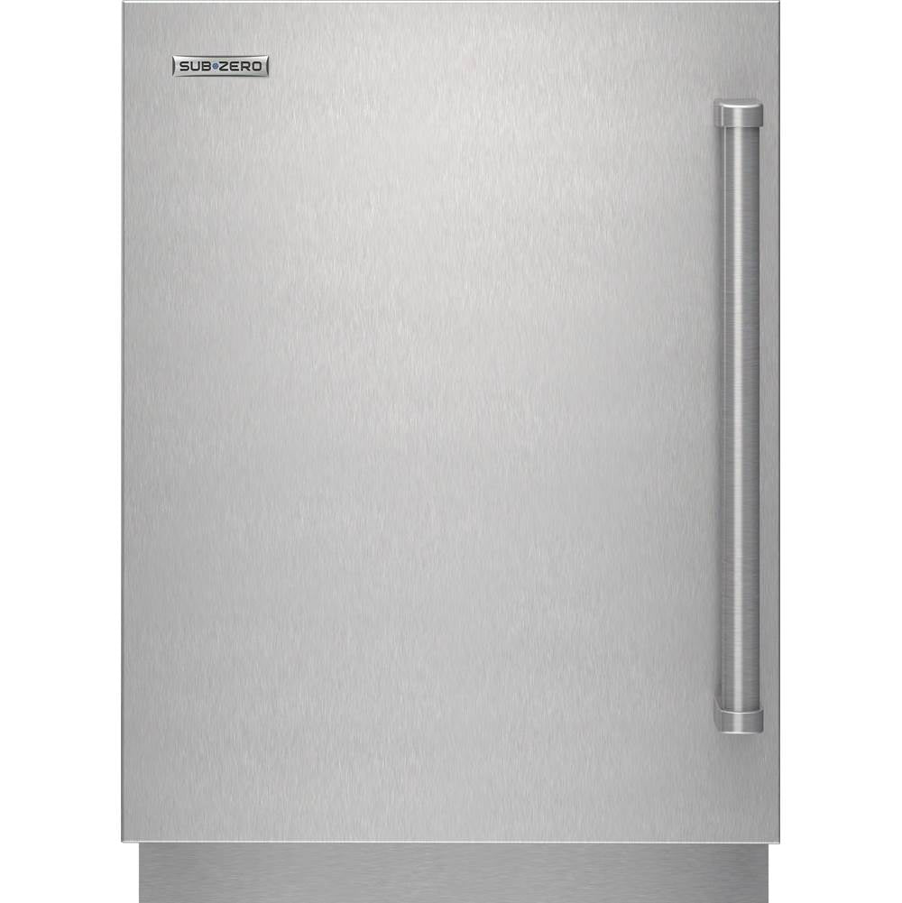 SubZero Designer Series Undercounter Stainless Steel Solid Door Panel With Pro Handle - Left Hinge