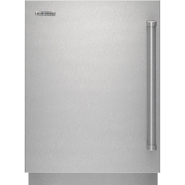 SubZero Designer Series Undercounter Stainless Steel Solid Door Panel With Pro Handle - Left Hinge