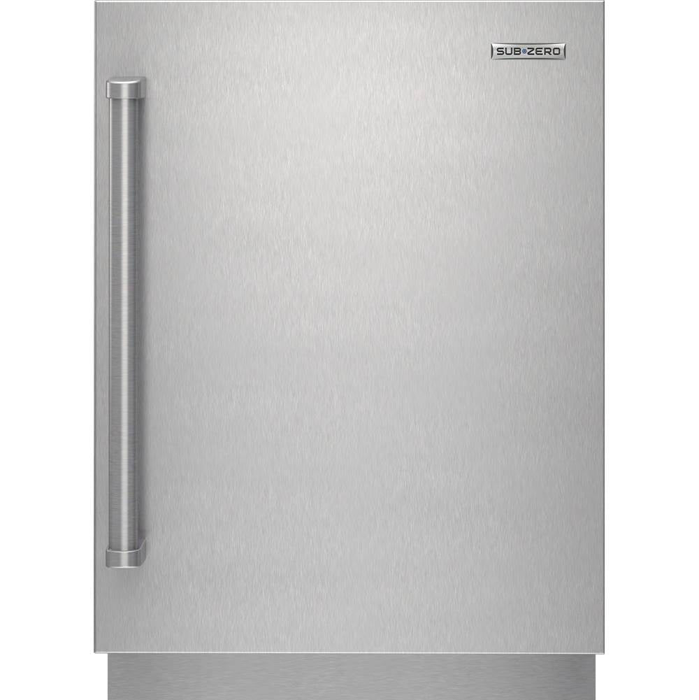SubZero Designer Series Undercounter Stainless Steel Solid Door Panel With Pro Handle - Right Hinge