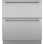 SubZero Stainless Drawer Panel Set, 4'' Toe Kick, Tube Handle