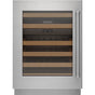 SubZero Designer Series Undercounter Stainless Steel Glass Door Panel With Pro Handle - Left Hinge