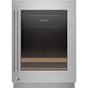 SubZero Designer Series Undercounter Stainless Steel Glass Door Panel With Lock And Pro Handle - Right Hinge
