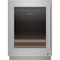 SubZero Designer Series Undercounter Stainless Steel Glass Door Panel With Lock And Tubular Handle - Left Hinge
