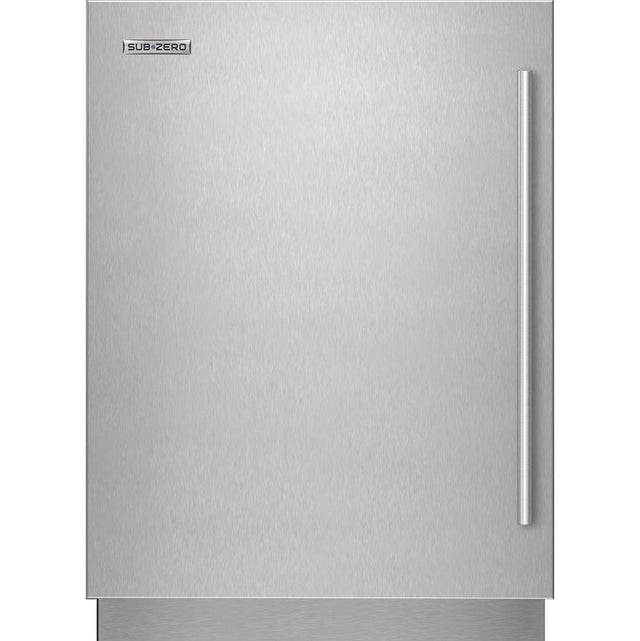 SubZero Designer Series Undercounter Stainless Steel Solid Door Panel With Tubular Handle - Left Hinge