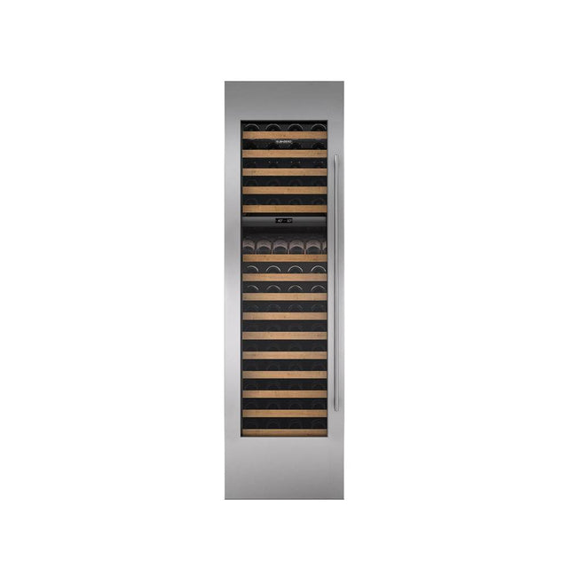SubZero Panel,Door 18'' Wine Column Tubular Handle 4'' Toekick Left Hinge