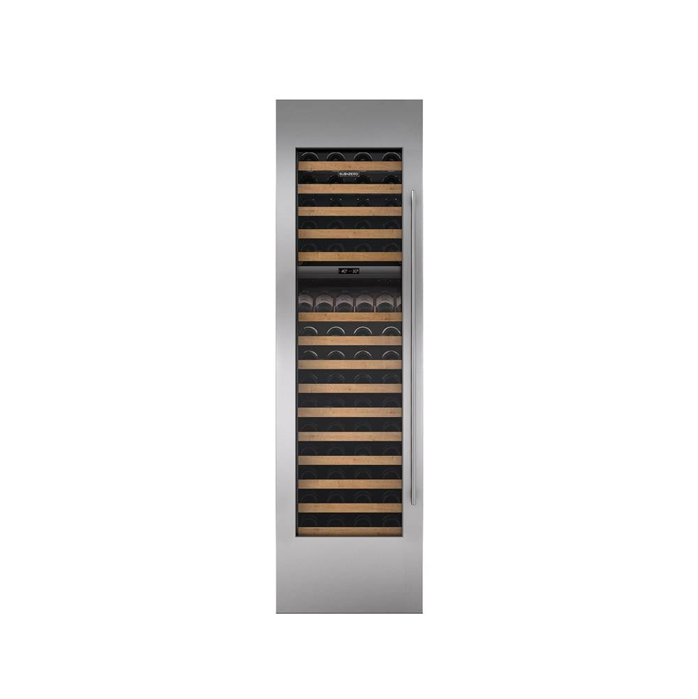 SubZero Panel,Door 30'' Wine Column Tubular Handle 4'' Toekick Left Hinge