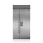 SubZero 42' BUILT-IN, SIDE-BY-SIDE, EXTERNAL ICE &amp; WATER DISPENSER, SS, TUBULAR HANDLE