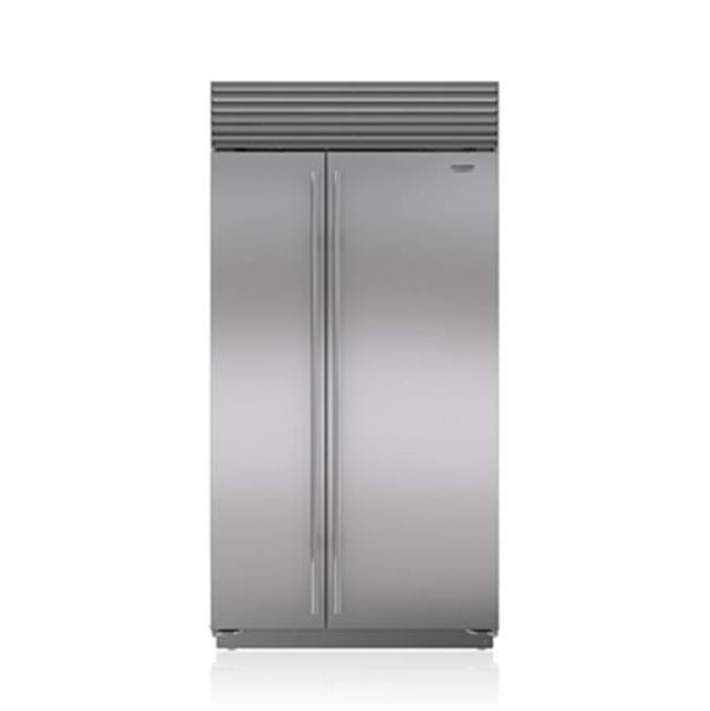 SubZero 42' BUILT-IN, SIDE-BY-SIDE, INTERNAL ICE &amp; WATER DISPENSER, SS, PRO HANDLE