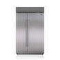 SubZero 48' BUILT-IN, SIDE-BY-SIDE, INTERNAL ICE &amp; WATER DISPENSER, SS, TUBULAR HANDLE