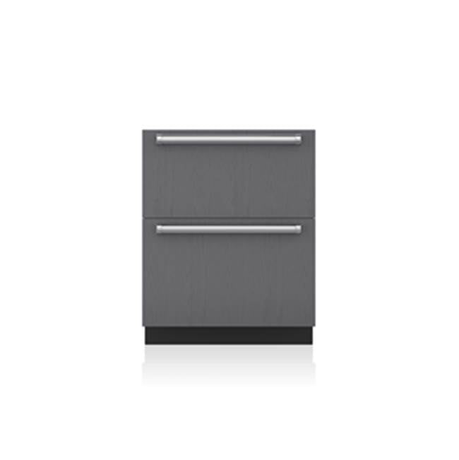 SubZero 27'' Designer Refrigerator Drawers - Panel Ready