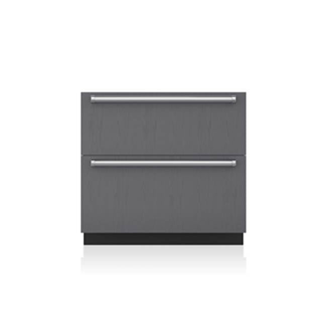 SubZero 36'' Designer Refrigerator/Freezer Drawers with Ice Maker - Panel Ready