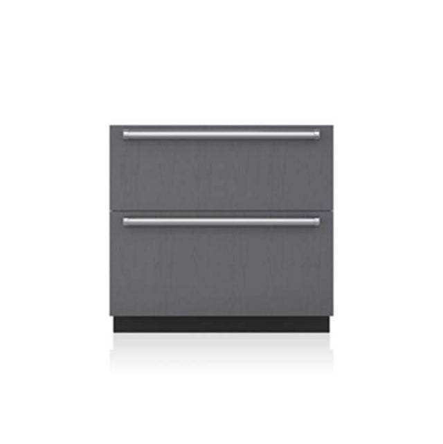 SubZero 36'' Designer Refrigerator/Freezer Drawers with Ice Maker - Panel Ready