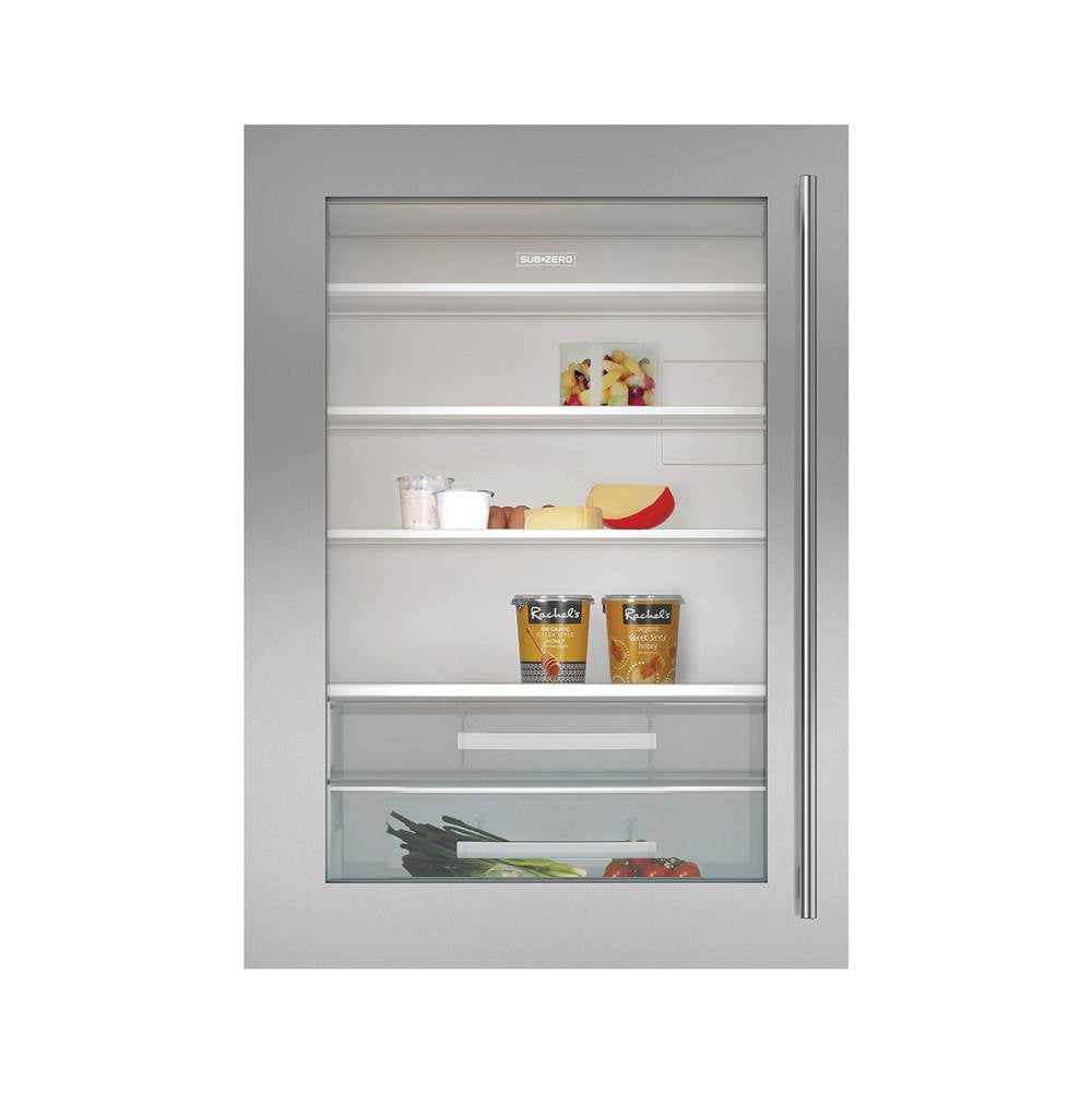 SubZero Classic 30'' Stainless Steel Flush Inset Door Panel With Tubular Handle