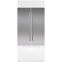 SubZero Classic 36'' French Door Stainless Steel Flush Inset Door Panel With Pro Handle