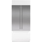 SubZero Classic 36'' French Door Stainless Steel Flush Inset Door Panel With Tubular Han