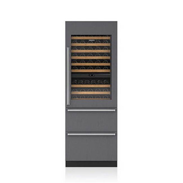 SubZero 30' INTEGRATED, WINE, ALTITUDE GLASS, BULK STORAGE, LEFT HINGE